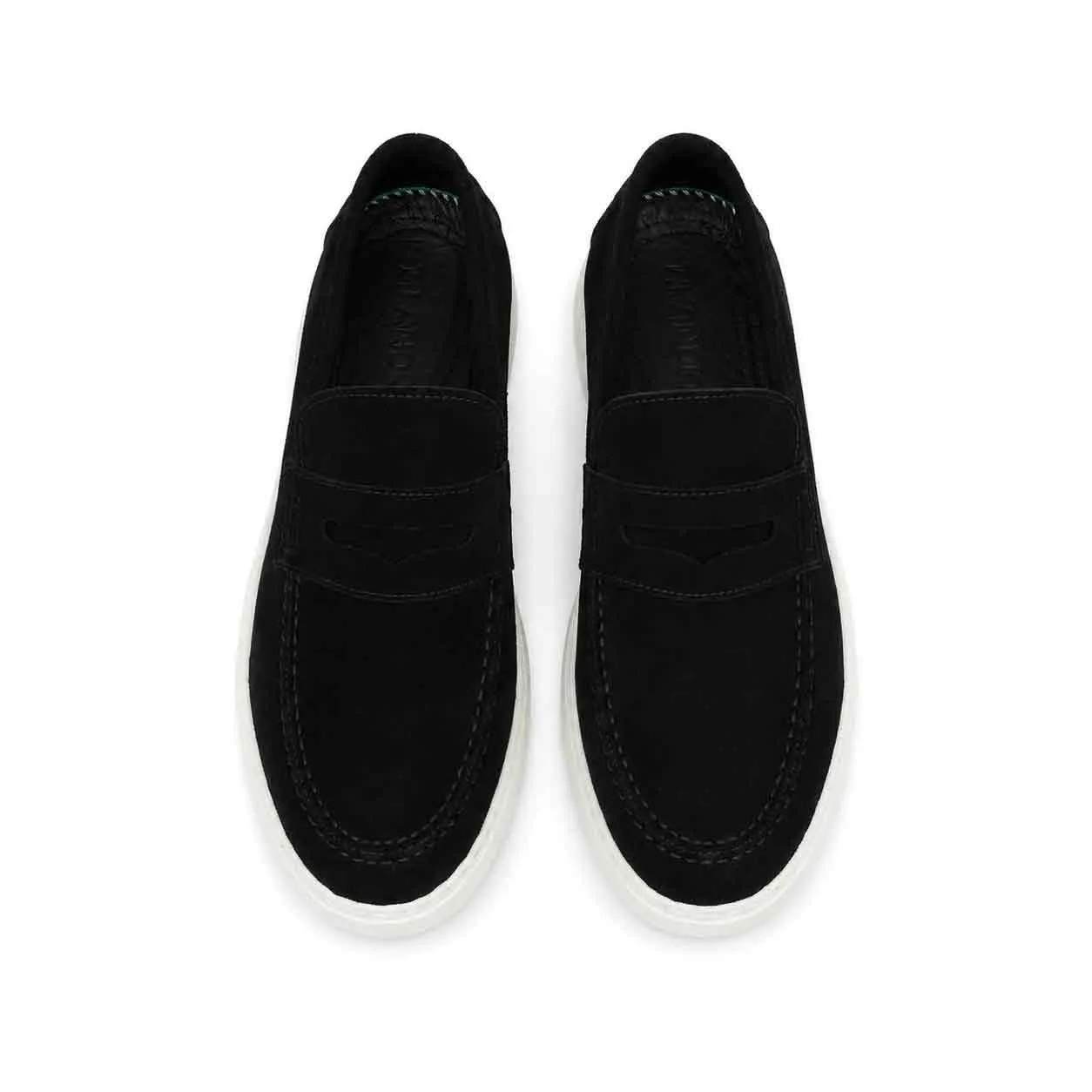 Moccasin pour homme 270 noir daim   miniature